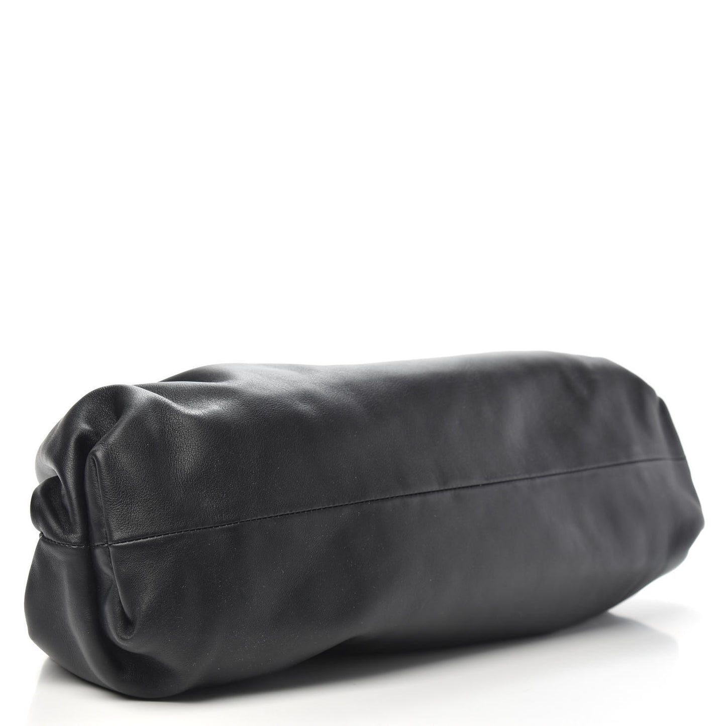 Smooth Butter Calf The Pouch Oversized Clutch Black