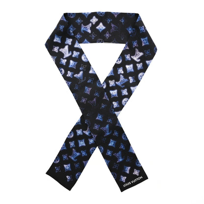 Louis Vuitton Silk Monogram Flight Mode Bandeau Blue 1 of 3