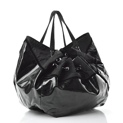 Chanel Vinyl Large Stretch Spirit Cabas Black 3 of 19