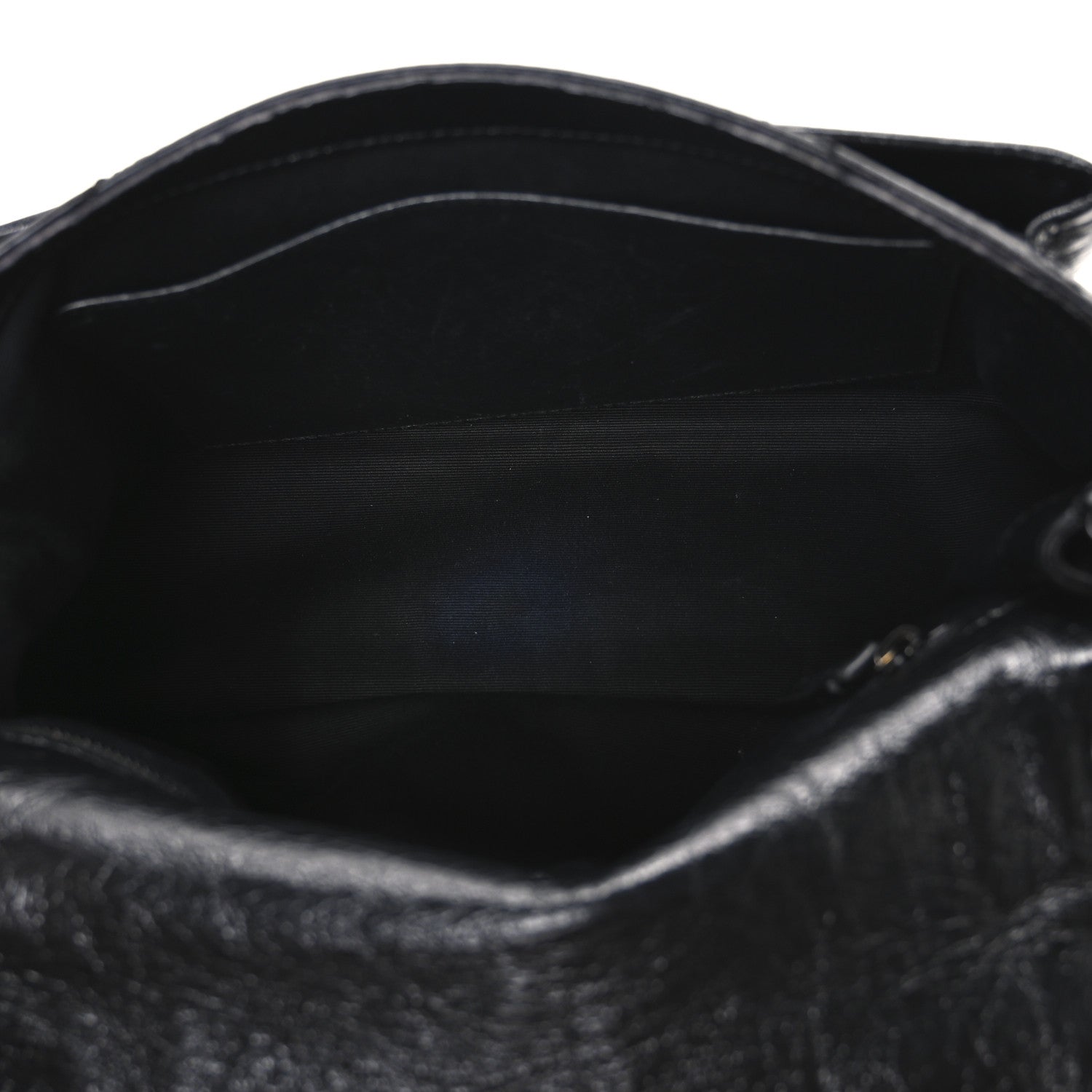 Saint Laurent Crinkled Calfskin Matelasse Monogram Medium Niki Chain Satchel Black 5 of 12