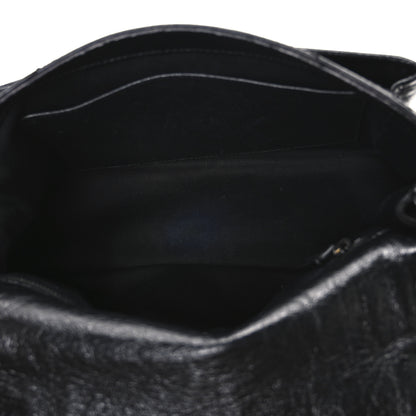 Saint Laurent Crinkled Calfskin Matelasse Monogram Medium Niki Chain Satchel Black 5 of 12