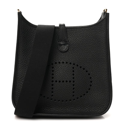 Hermes Taurillon Clemence Evelyne 23 Poche III Black 1 of 10
