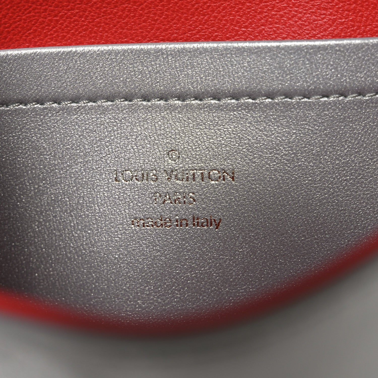 Louis Vuitton Metallic Lambskin Embossed Monogram Pochette Coussin Silver 11 of 19