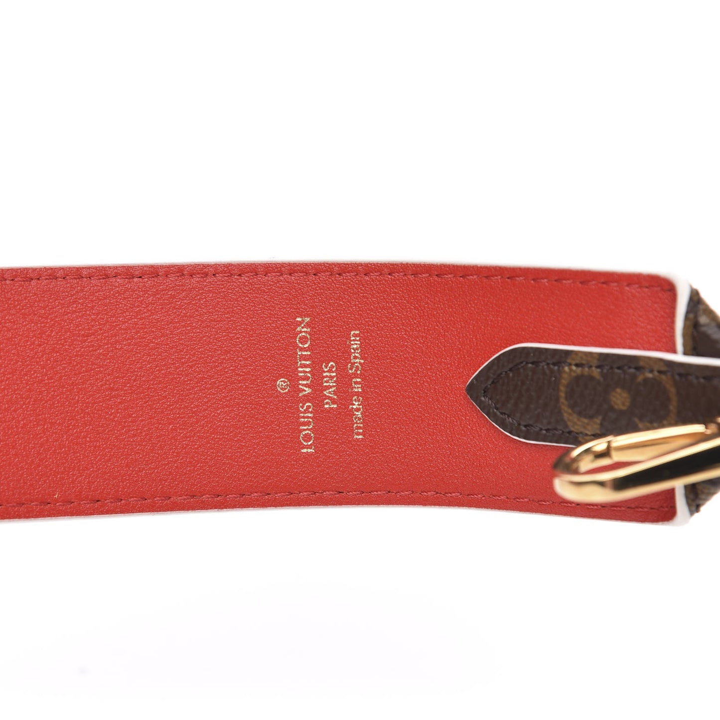 Monogram Bandouliere Shoulder Strap Red