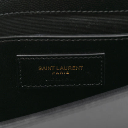 Saint Laurent Grain De Poudre Classic Monogram Kate Clutch Black 7 of 7