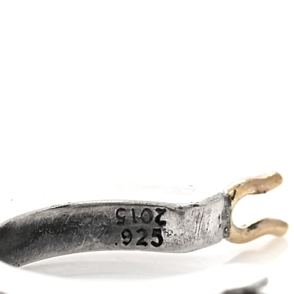 Chrome Hearts Sterling Silver Cross Small Hoop Earrings 4 of 4