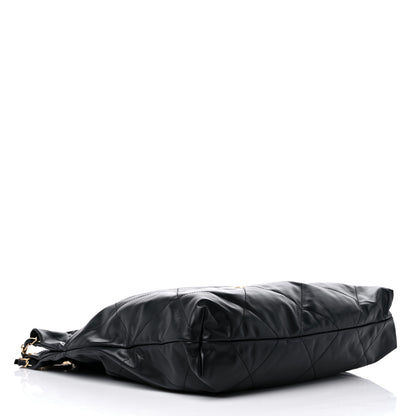 Chanel Shiny Calfskin Quilted Chanel 22 Black White 5 of 10