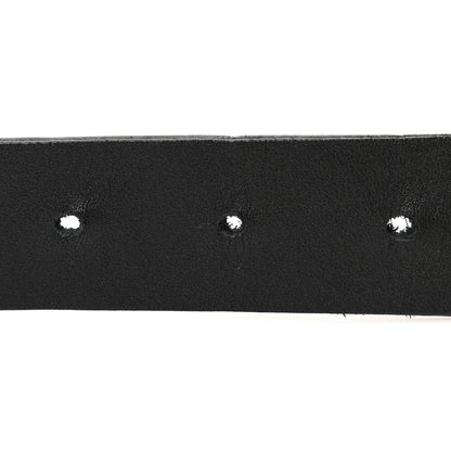 Chanel Calfskin Crystal CC Scarab Belt 75 30 Black 3 of 7