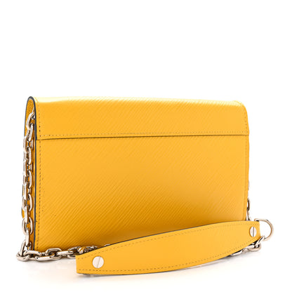 Louis Vuitton Epi Early Bird Twist Chain Wallet Jonquille 2 of 9