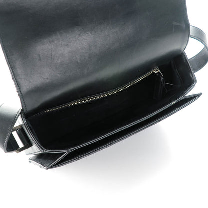 Saint Laurent Reptile Calfskin Embossed Medium Patchwork Animal Monogram Universite Bag Black 6 of 8