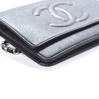 Chanel Caviar Timeless CC Wallet On Chain WOC Black 9 of 10