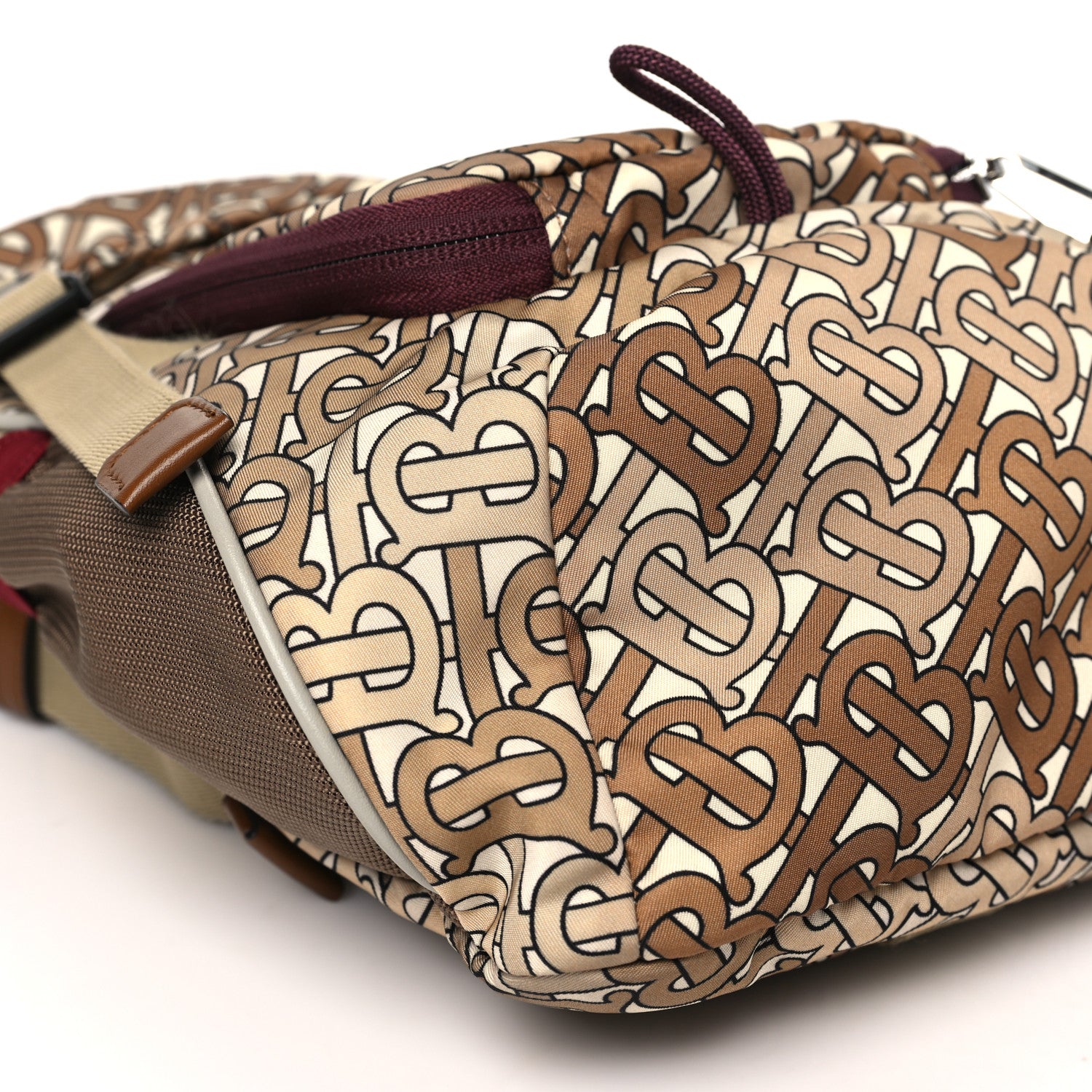 Burberry Nylon Monogram TB Leo Belt Backpack Brown 9 of 10