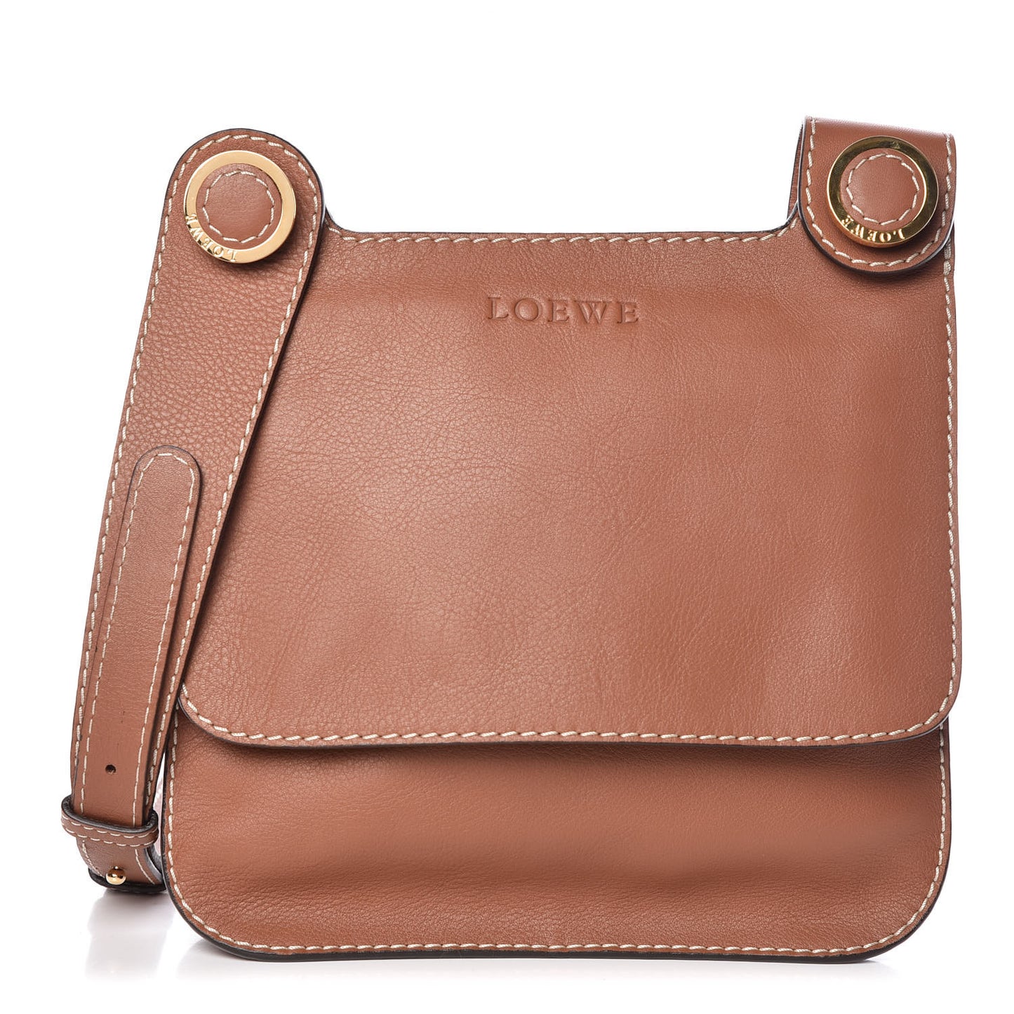 Calfskin Messenger Bag Tan