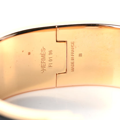 Hermes Enamel Wide Clic Clac H Bracelet PM Black 4 of 5