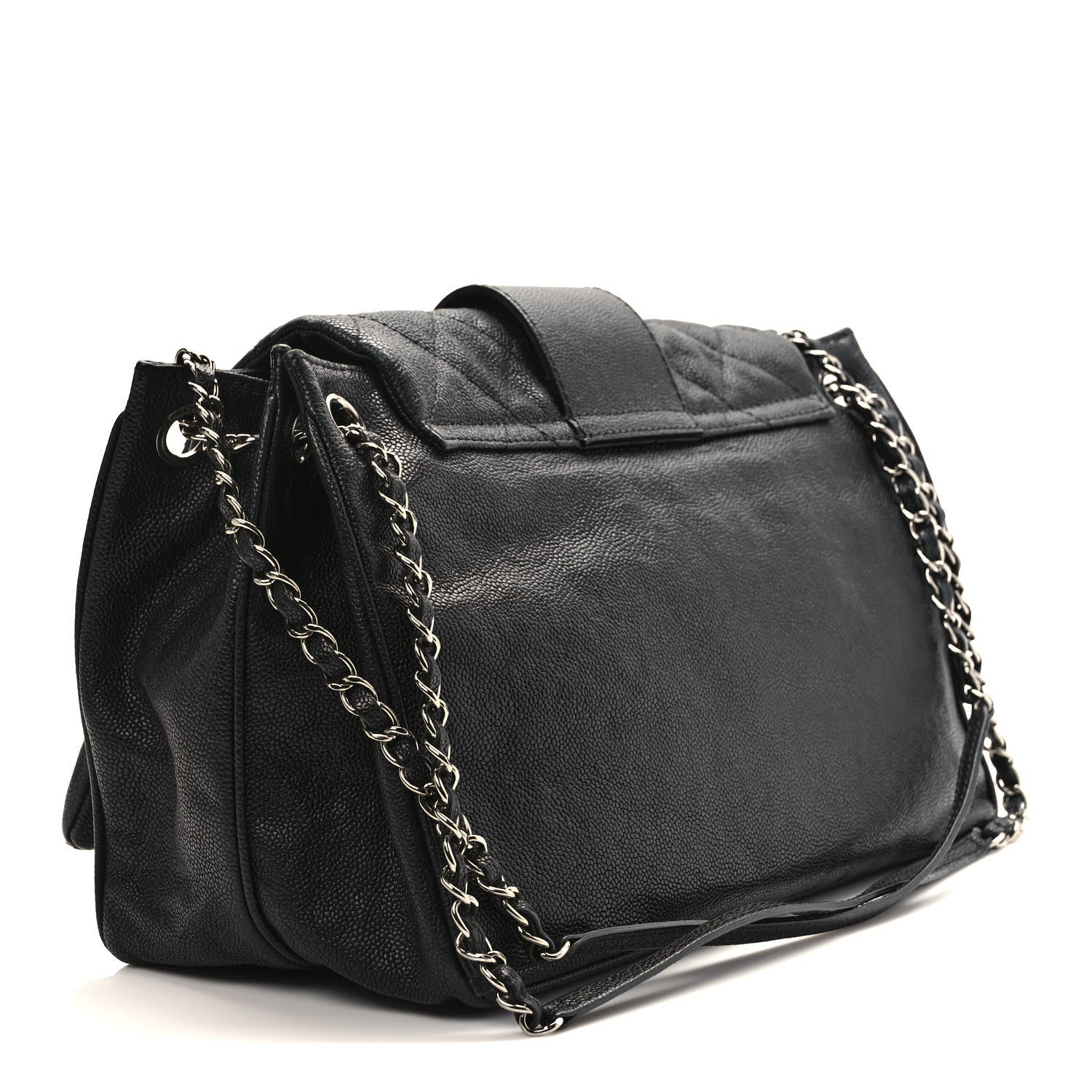 Chanel Caviar Mademoiselle Accordion Flap Black 3 of 8