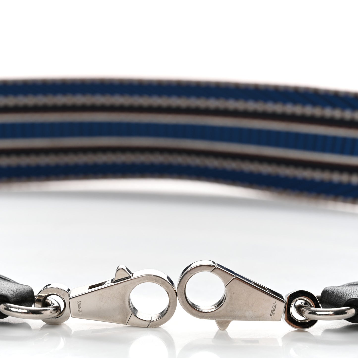 Toile Swift 50mm Sangle Cavale Shoulder Strap Bleu Zellige Indigo Black