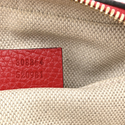 Gucci Pebbled Calfskin Small Soho Disco Bag Tabasco Red 7 of 13