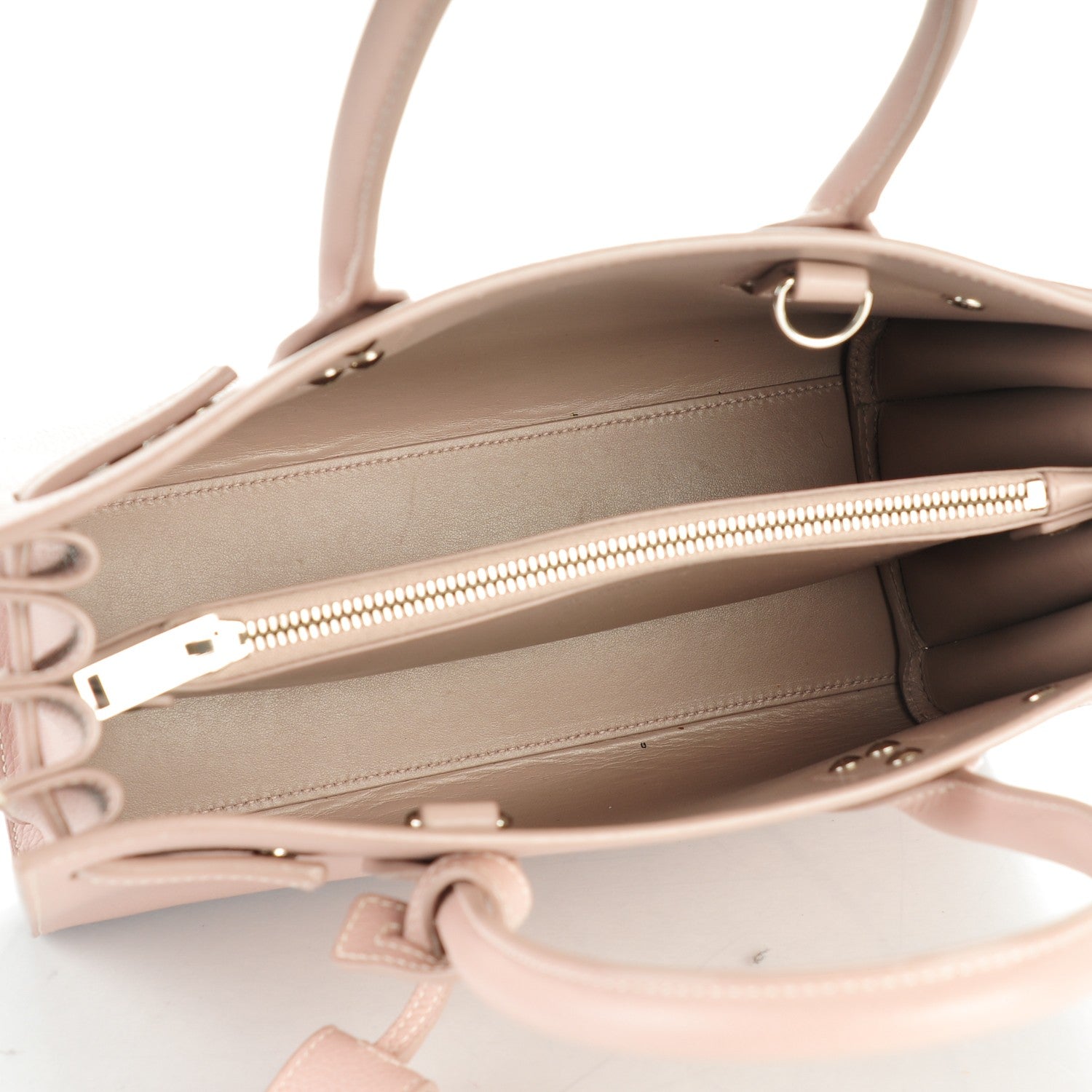 Saint Laurent Grained Calfskin Baby Sac De Jour Antique Rose 5 of 8