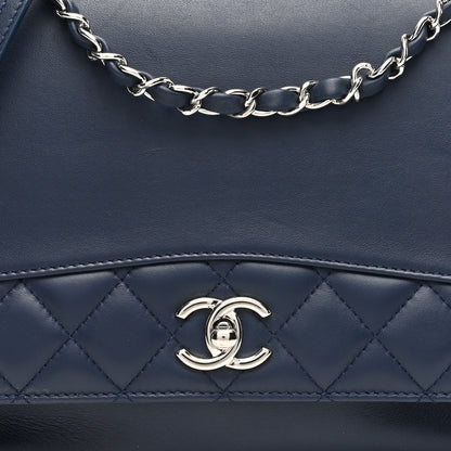 Chanel Calfskin Jumbo Tramezzo Flap Navy 8 of 10