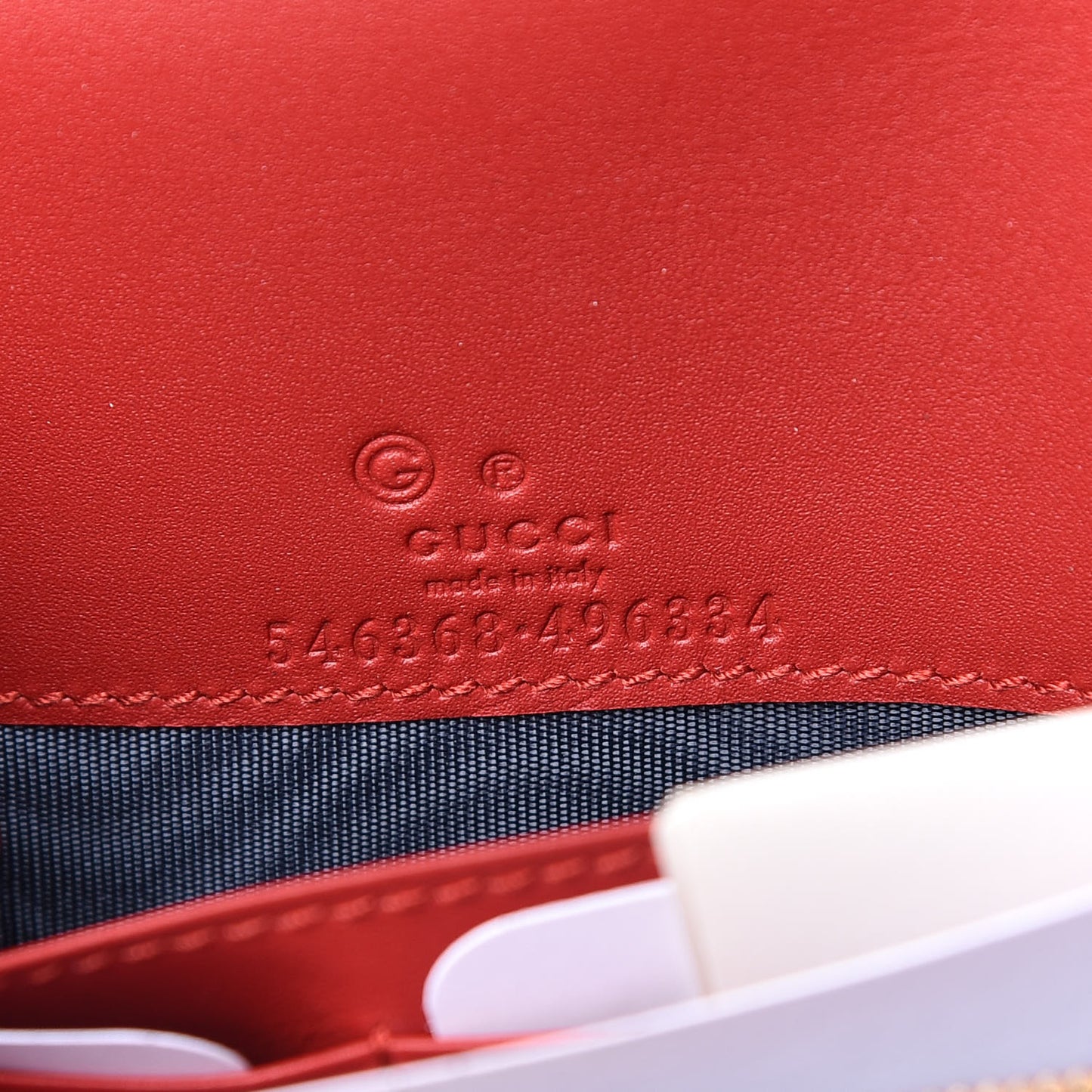 GG Supreme Monogram Blooms Chain Wallet Blue