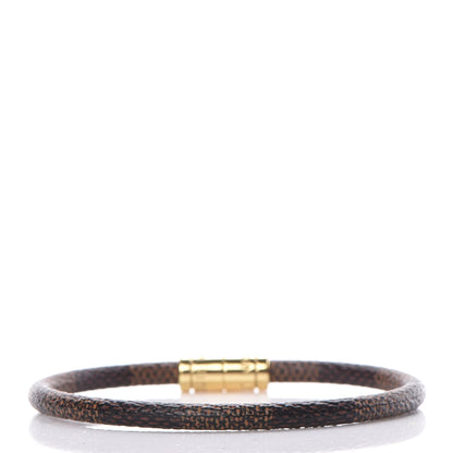 Louis Vuitton Damier Ebene Keep It Bracelet 19 3 of 4
