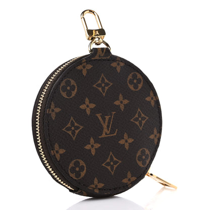 Louis Vuitton Monogram OnTheGo East West Round Coin Purse Red 3 of 6