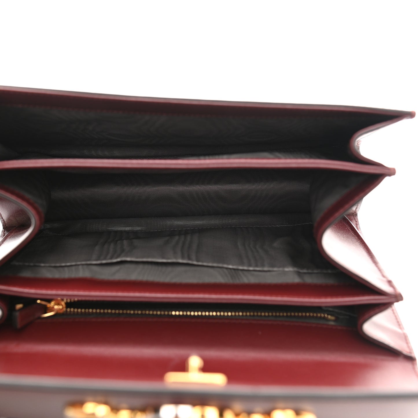 Smooth Calfskin Small Zumi Shoulder Bag Vintage Bordeaux