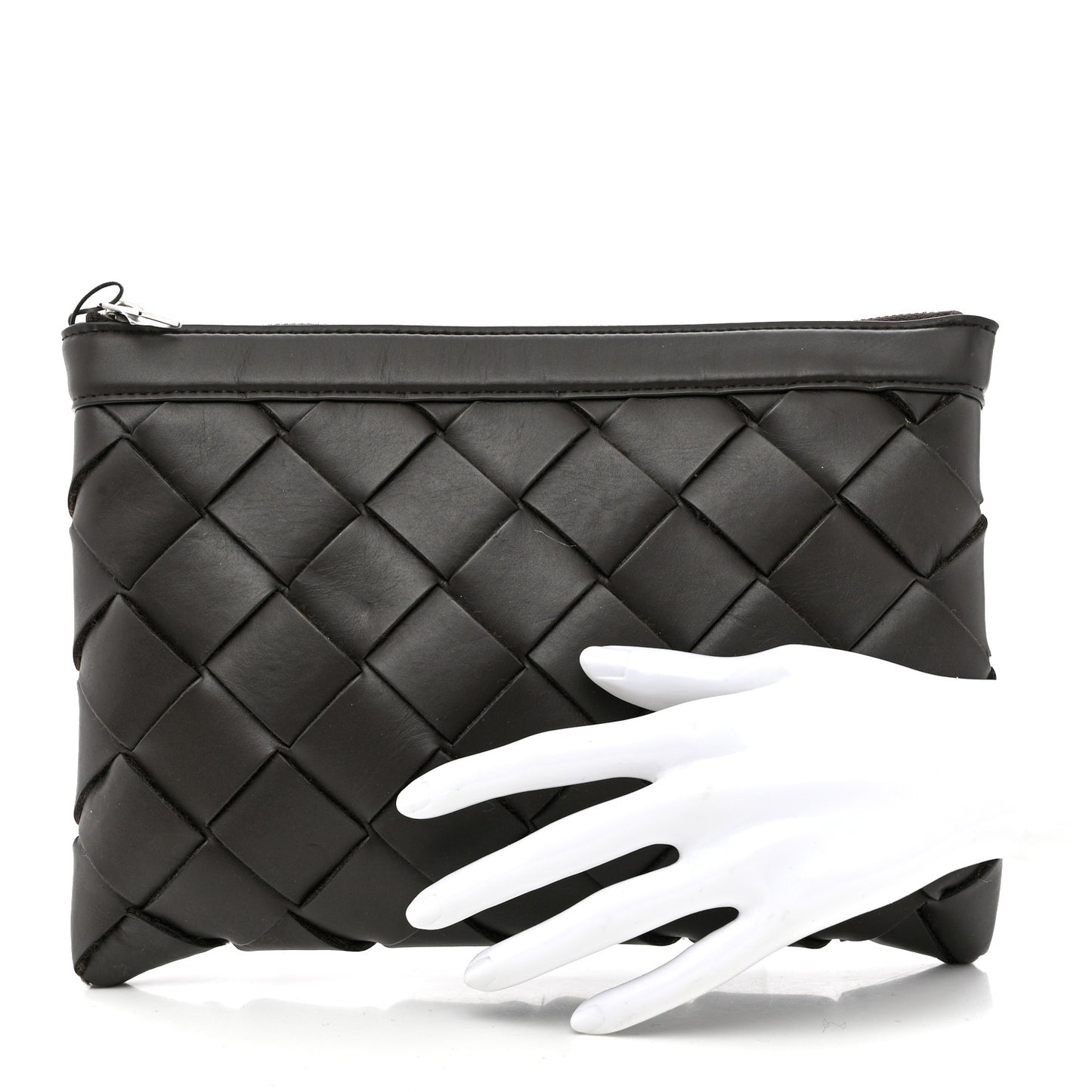 Nappa Intrecciato Pouch Brown