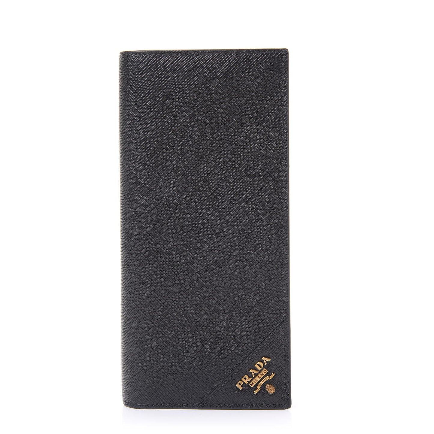 Saffiano Flap Wallet Black
