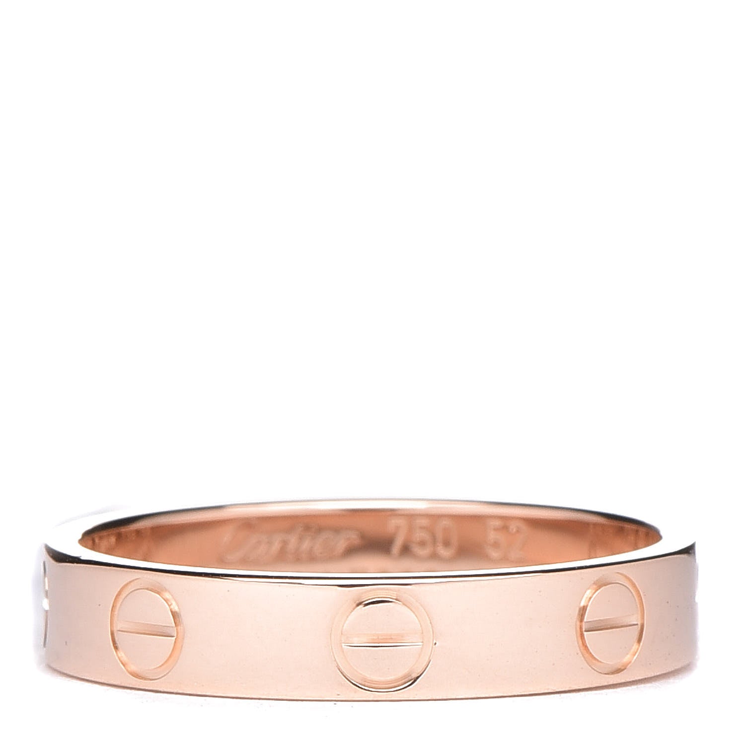 Cartier 18K Pink Gold 3.5mm LOVE Wedding Band Ring 52 6 1 of 4