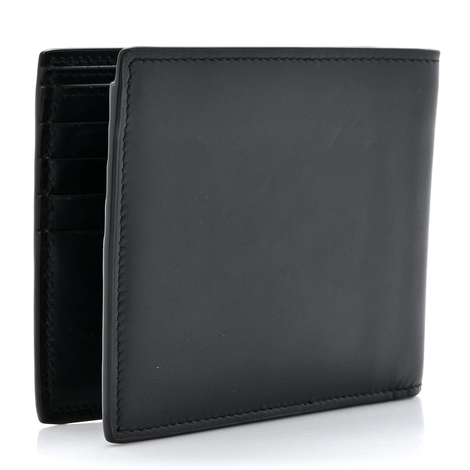 Saint Laurent Smooth Calfskin Monogram East West Wallet Black 3 of 12