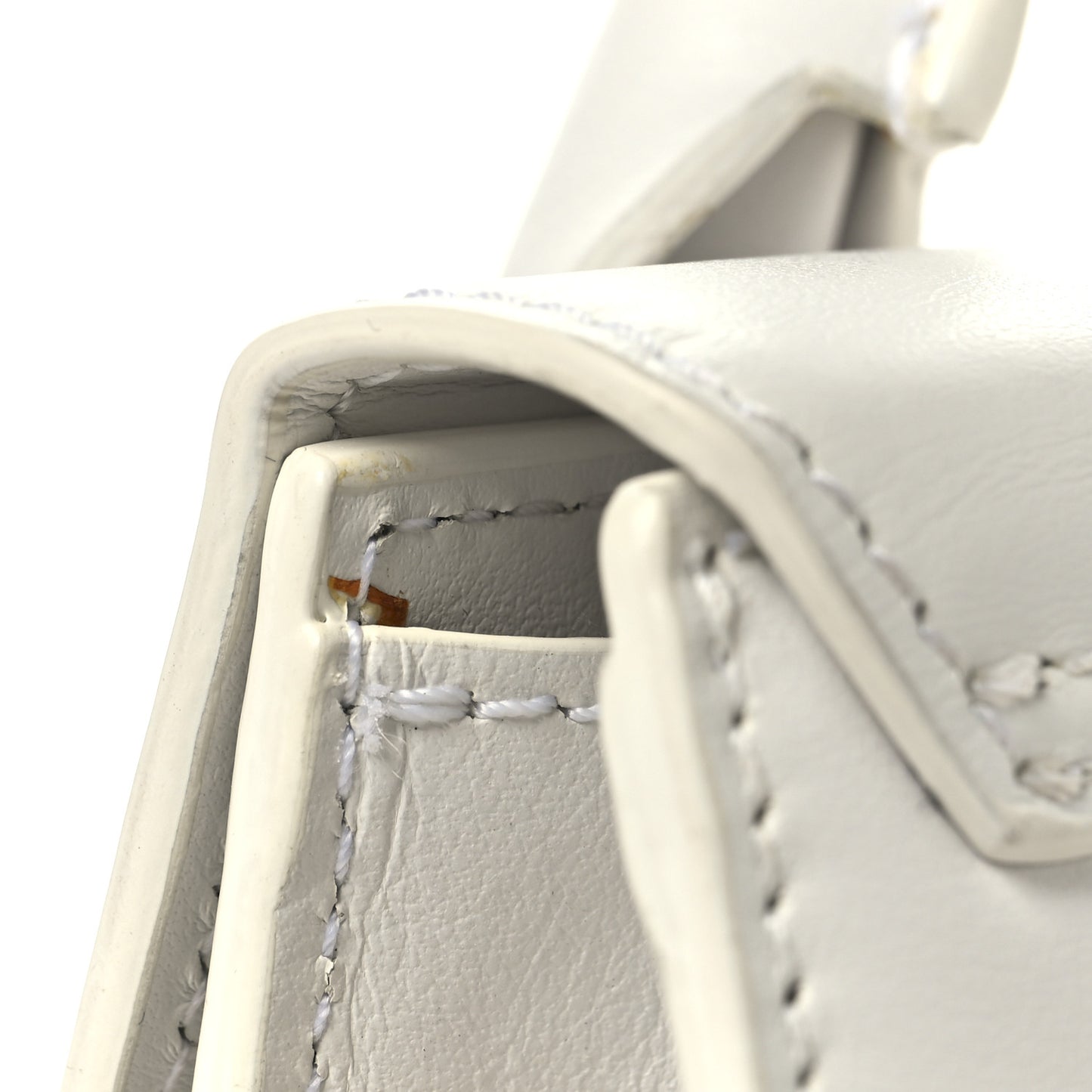 Smooth Calfskin Le Chiquito Long White