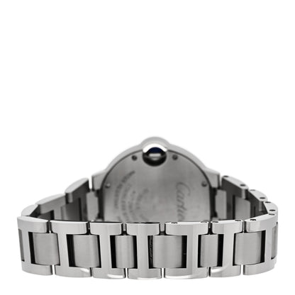 Cartier Stainless Steel Diamond 33mm Ballon Bleu De Cartier Automatic Watch 3 of 5