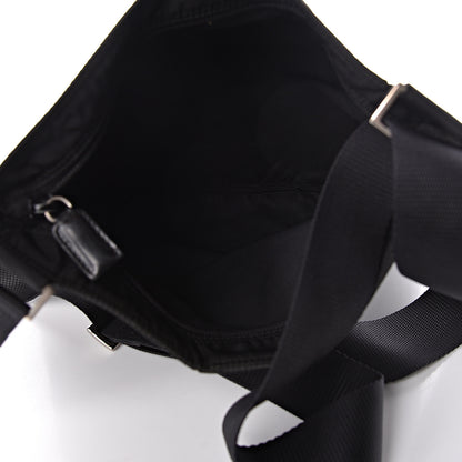 Prada Nylon Flat Messenger Bag Black 5 of 10