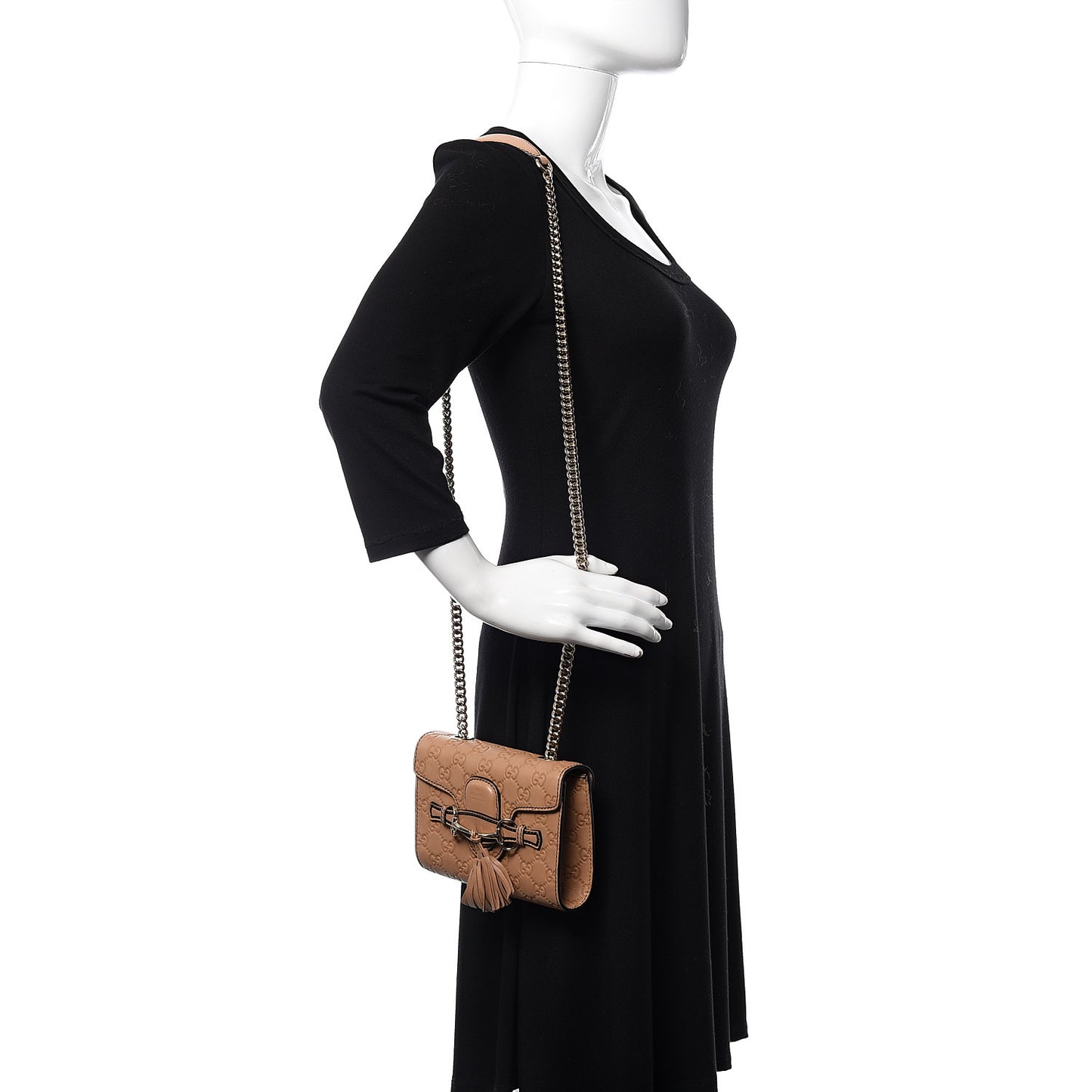 Guccissima Mini Emily Chain Shoulder Bag Camelia