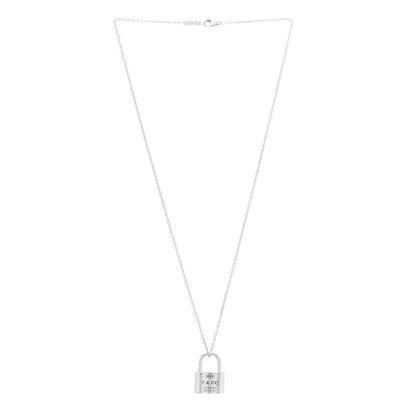 Tiffany Sterling Silver 1837 Lock Charm Pendant Necklace 3 of 6