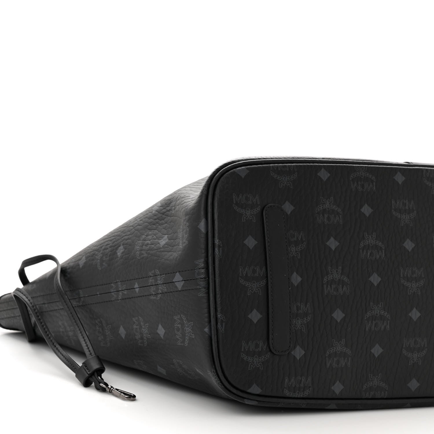 MCM Visetos Large Liz Reversible Shopper Tote Black 12 of 15