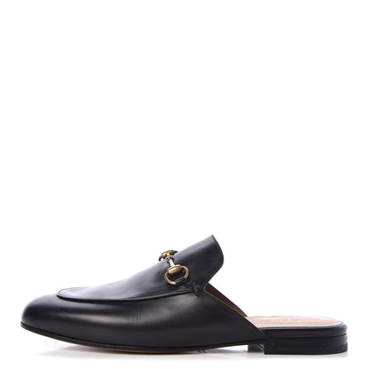 Gucci Calfskin Womens Princetown Slippers 38 Black 1 of 9