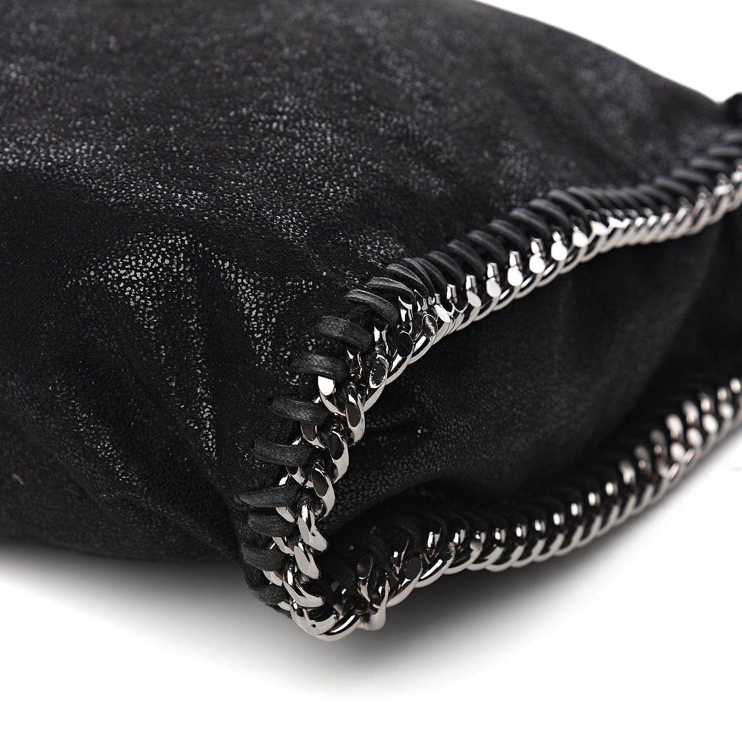 Shaggy Deer Falabella Fold Over Tote Black