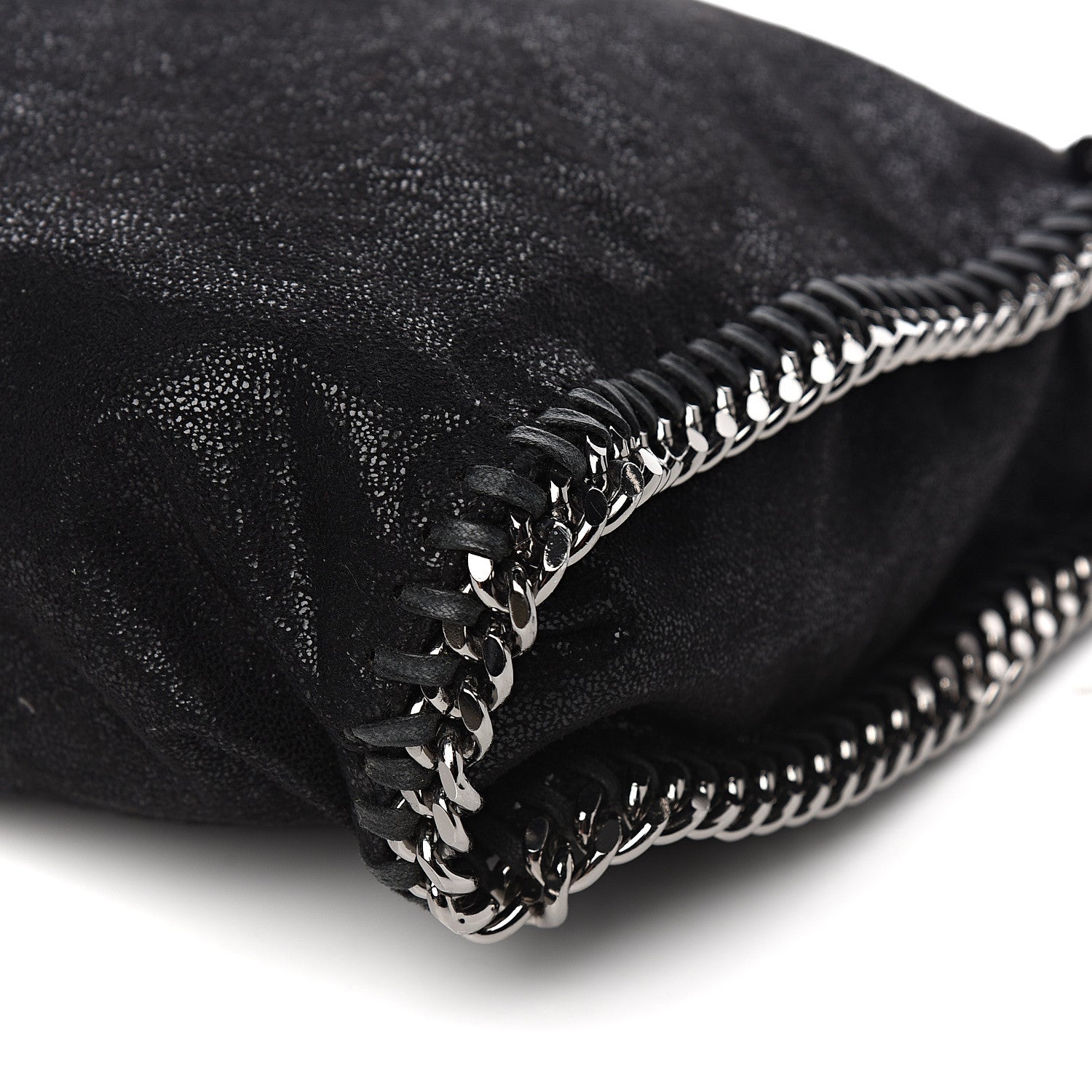 Stella McCartney Shaggy Deer Falabella Fold Over Tote Black 8 of 8