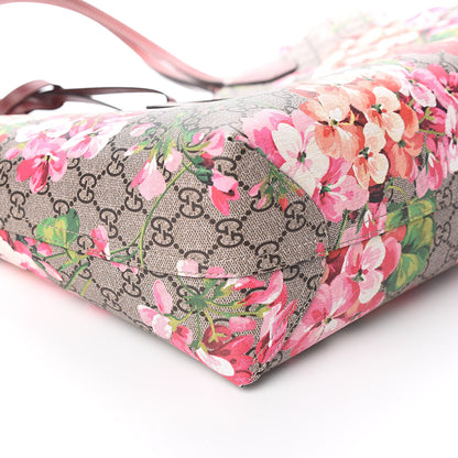 Gucci GG Supreme Monogram Blooms Medium Reversible Tote Beige Multicolor Dry Rose 11 of 13