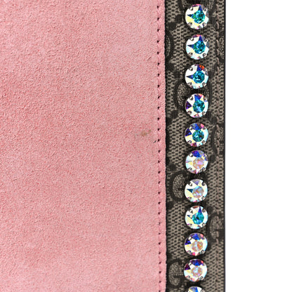 Gucci GG Supreme Monogram Suede Crystal Medium Dionysus Shoulder Bag Beige Ebony Light Peonia 15 of 15