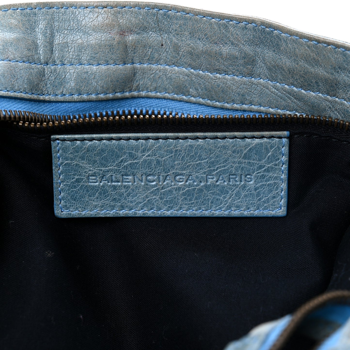 Chevre Classic Hardware Flat Messenger Sky Blue