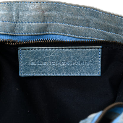 Balenciaga Chevre Classic Hardware Flat Messenger Sky Blue 7 of 24