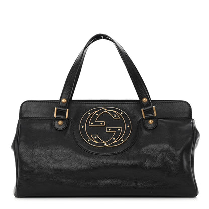 Gucci Calfskin Blondie Satchel Black 1 of 12