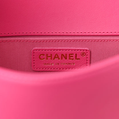 Chanel Calfskin Quilted Medium Boy Flap Fuchsia 6 of 10