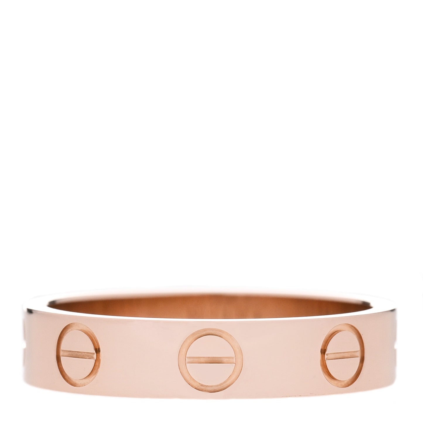 18K Pink Gold 3.5mm LOVE Wedding Band Ring 47 4