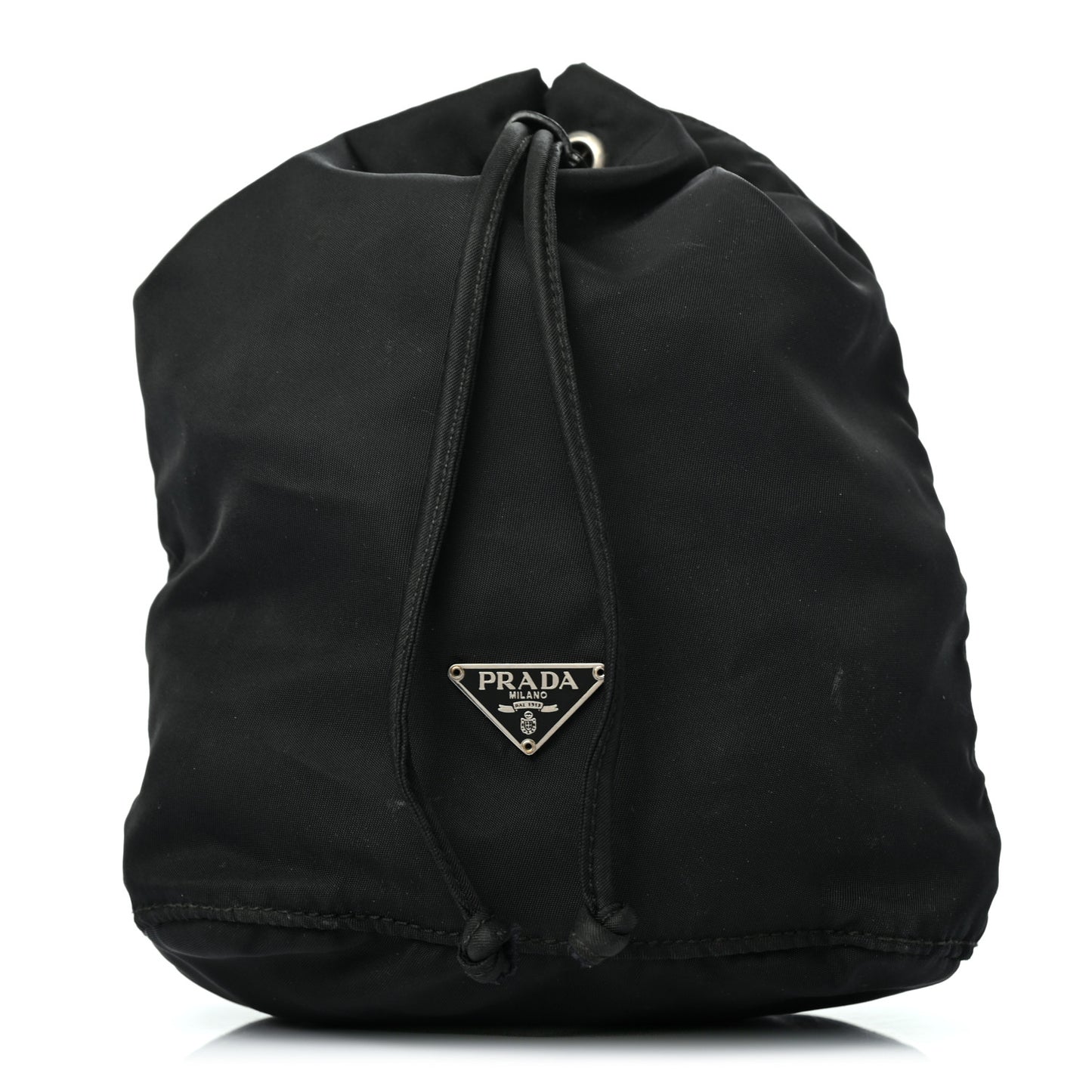 Nylon Vela Drawstring Pouch Black