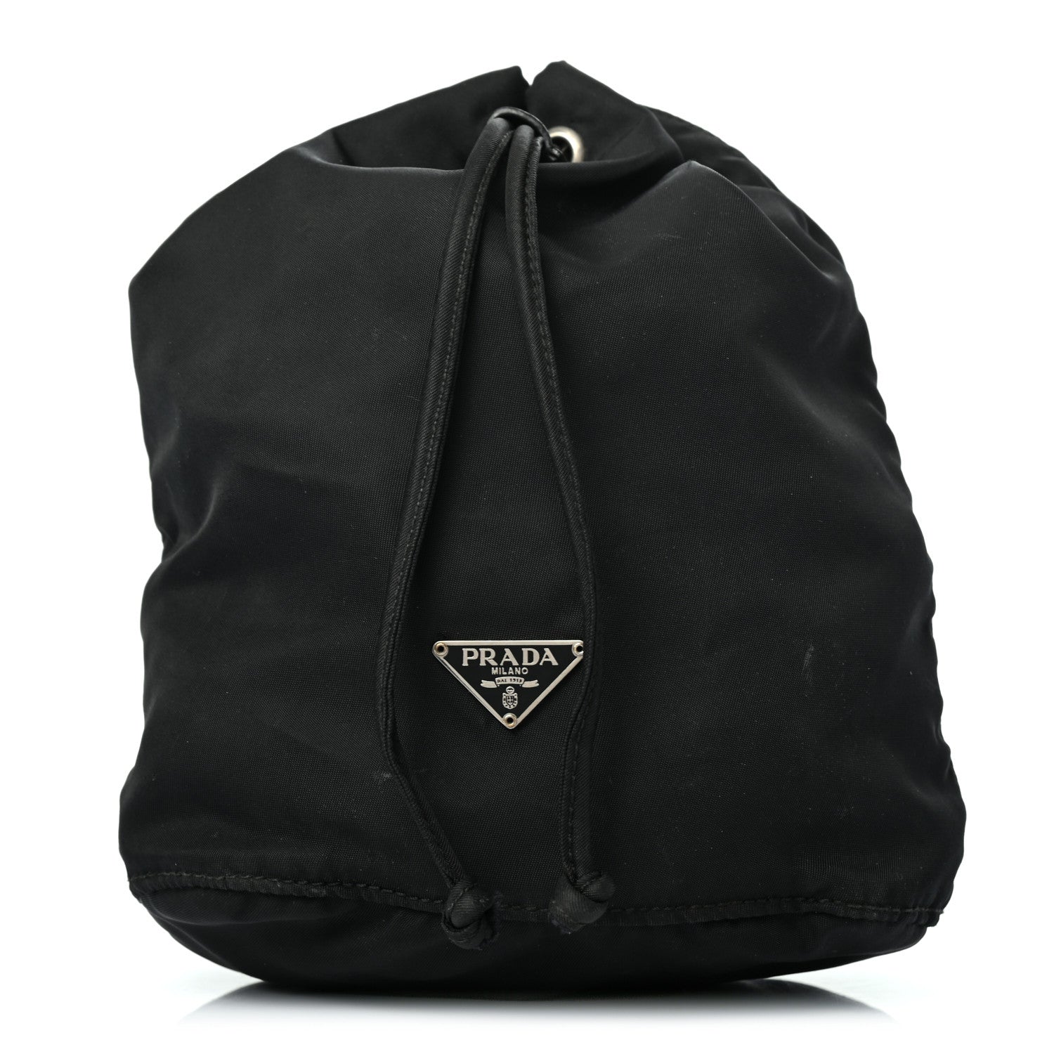 Prada Nylon Vela Drawstring Pouch Black 1 of 8