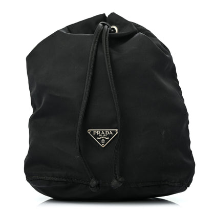 Prada Nylon Vela Drawstring Pouch Black 1 of 8